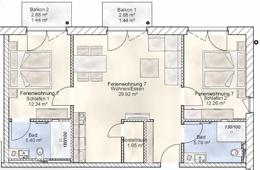 Sporthotel Neuruppin - Apartmenthaus Mit Ferienwohnungen Ngoại thất bức ảnh